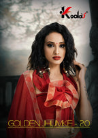 Kodas Golden Jhumke-20 Heavy Dani Printed With Border saree Catalog
