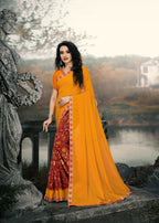 Kodas Golden Jhumke-20 Heavy Dani Printed With Border saree Catalog