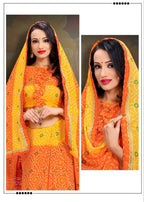 Kodas Bindiya Vol-2 Heavy Rennial Bandhani Print With Border Saree Catalog