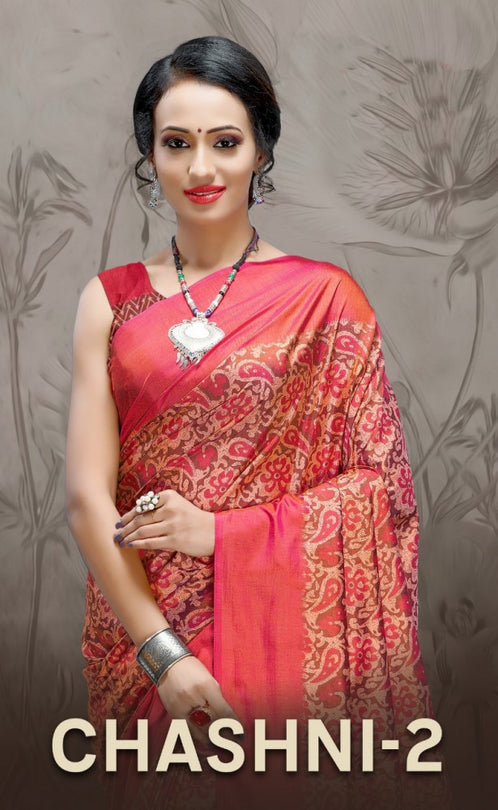 Haytee Chashni Vol-2 Sanna Silk Printed Saree Catalog Collection