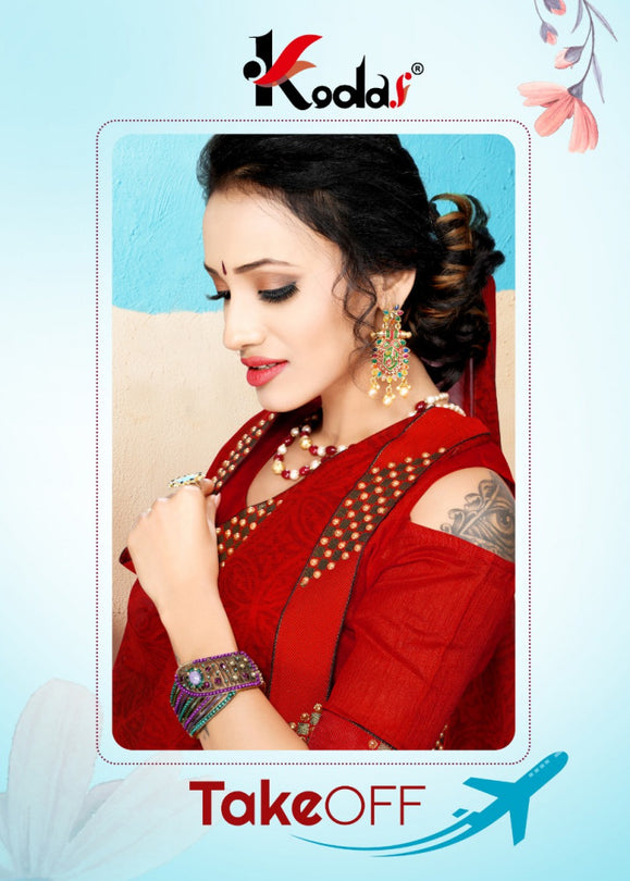 Kodas Take Off Fancy Chiffon Printed Saree Catalog Collection