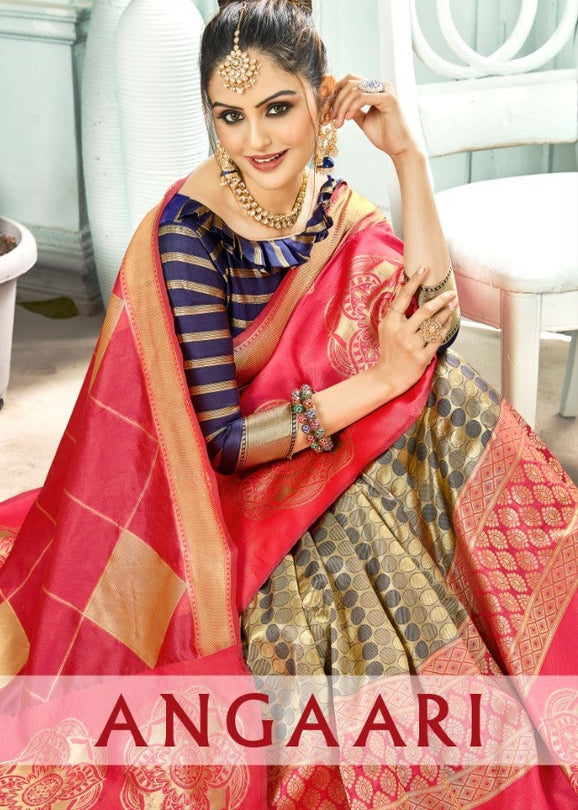 YNF Angaari Banarasi Art Silk Saree Catalog Collection