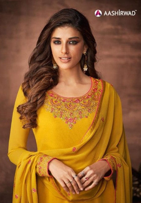 Aashirwad Creation Nazkat Straight Suits Catalog