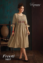 Kanasa Frooti Rayon With Embroidery Kurtis Catalog