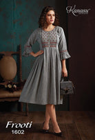 Kanasa Frooti Rayon With Embroidery Kurtis Catalog