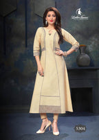 Ladies Flavour Creamery South Cotton Kurti Catalog