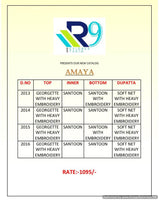 R9 Amaya Pakistani Style Heavy Work Suits Catalog