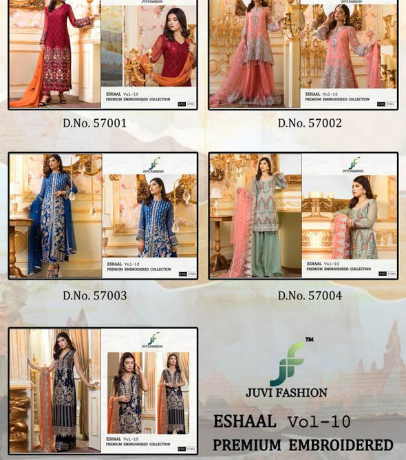 Juvi Fashion Eshaal Vol-10 Pakistani Style Salwar Suit Catalog
