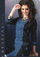 Itrana Black Beauty Cotton Satin Kurtis Catalog