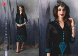 Itrana Black Beauty Cotton Satin Kurtis Catalog