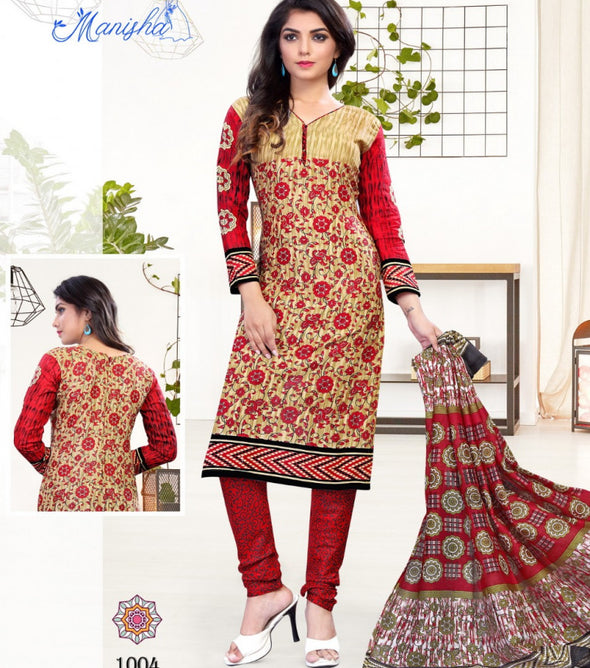 Manisha Dil Mange More Cotton Print Dress Catalog
