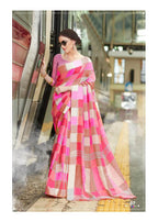 Nakshatra Silk Cotton Silk Checks Print Saree Catalog Collection