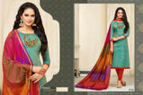 R nx Banarasi Style Two tone heavy silk Dress Material Catalog