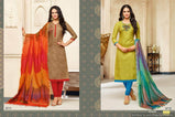 R nx Banarasi Style Two tone heavy silk Dress Material Catalog
