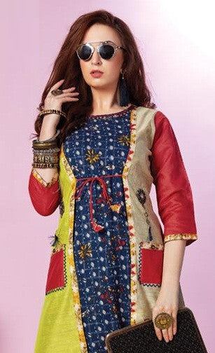 Wanna Lakme Beautiful Stylish Double Layer Kurti Catalog