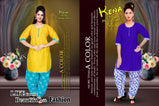 M Kena Vol-4 Kurti With Patiyala Bottom Catalog Collection