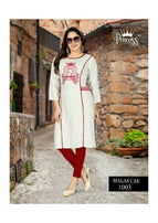 Princess Malas Rayon Straight Kurtis Catalog