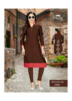 Princess Malas Rayon Straight Kurtis Catalog