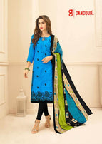 Gangour Divyanshi Vol-1 Ladka Jacquard Straight Pattern Suits Catalog