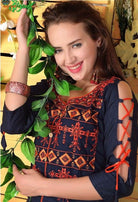 Gopal Fiona Denim With Work Kurtis Catalog Collection