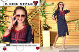 Gopal Fiona Denim With Work Kurtis Catalog Collection
