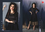 Itrana Black Beauty Cotton Satin Printed Kurtis Catalog Wholesaler