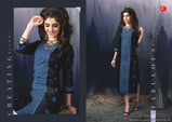 Itrana Black Beauty Cotton Satin Printed Kurtis Catalog Wholesaler