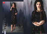 Itrana Black Beauty Cotton Satin Printed Kurtis Catalog Wholesaler