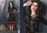 Itrana Black Beauty Cotton Satin Printed Kurtis Catalog Wholesaler