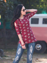 Remix Western Cotton Lycra Short Tops Catalog Collection