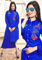 Mirabella 14kg Rayon Fancy Kurti Catalog Collection