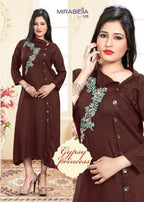 Mirabella 14kg Rayon Fancy Kurti Catalog Collection
