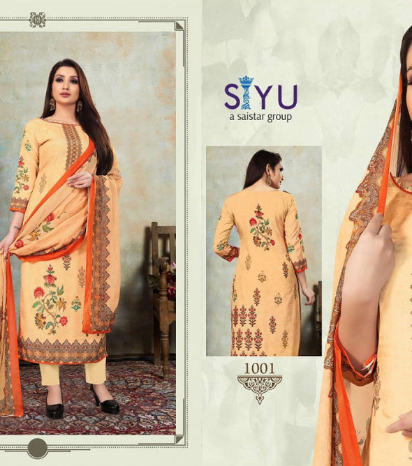 Siyu Soni Kudi Vol-1 Munar Shine Full Cut Dress Material Catalog