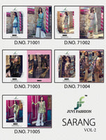 Juvi Fashion Sarang Vol-2 Pakistani Style Suits Catalog