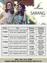 Juvi Fashion Sarang Vol-2 Pakistani Style Suits Catalog