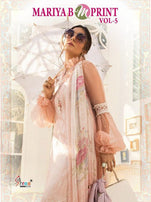 Shree Fabs Mariya B M Print Vol-5 Pakistani Style Salwar Suits Catalog