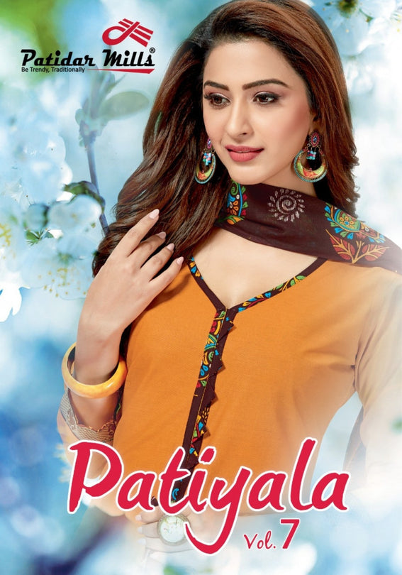 Patidar Mills Patiyala Vol-7 Printed Cotton Suits Catalog