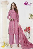 Devi Miss World Printed Cotton Suits Catalog Collection