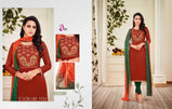 Angroop Plus Dairy Milk Vol-31 Chanderi Cotton Casual Running Wear Suits