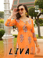 Aradhana PK Liva Vol-2 Heavy Rayon Printed Casual Kurti Catalog