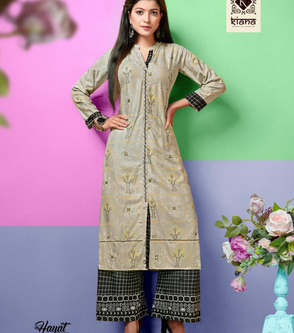 Kiana Hayat Kurti with Palazzo Catalog Collection
