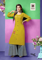 Kiana Hayat Kurti with Palazzo Catalog Collection