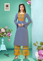 Kiana Hayat Kurti with Palazzo Catalog Collection