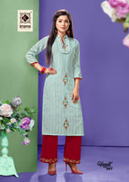 Kiana Hayat Kurti with Palazzo Catalog Collection
