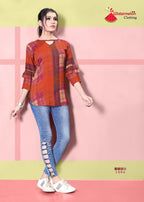 Watermalon Clothing Diamond Party Vol-2 Rayon Print Short Tops Catalog