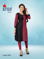 Watermalon Clothing Kitkat Handloom Cotton Work Casual Running Wear Kurti Catalog