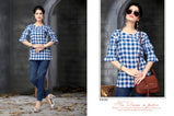 Watermelon Clothing Kotton Checks Vol-2 Handloom Cotton Western Short Tops Catalog