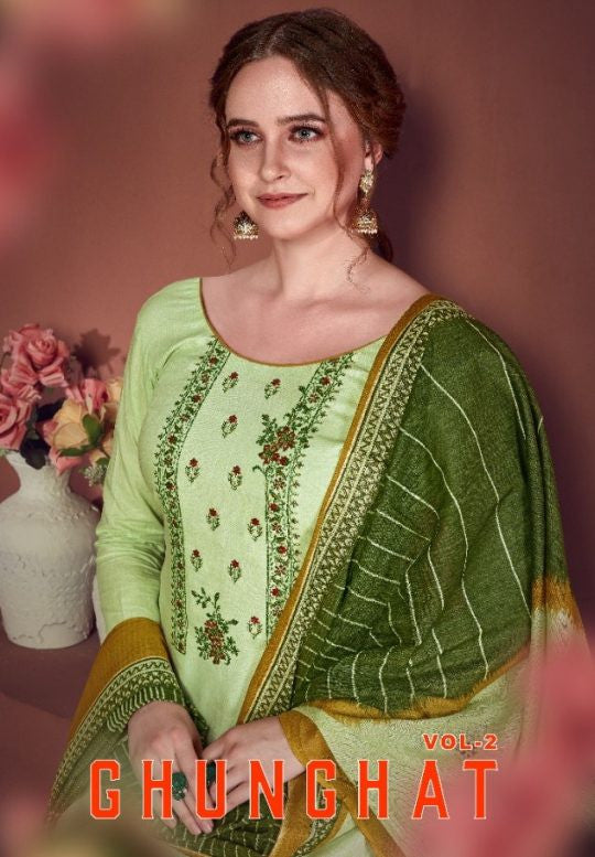 Kaara Suits Ghunghat Vol-2 Cotton Print With Exclusive Embroidery Work Suits Catalog