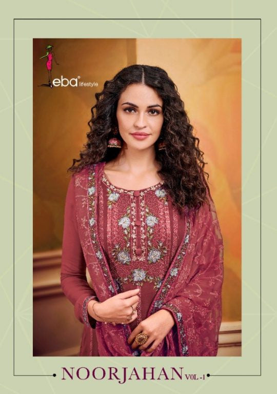 Eba Lifestyle Noorjahan Vol-1 Plazzo Style Salwar Kameez Catalog