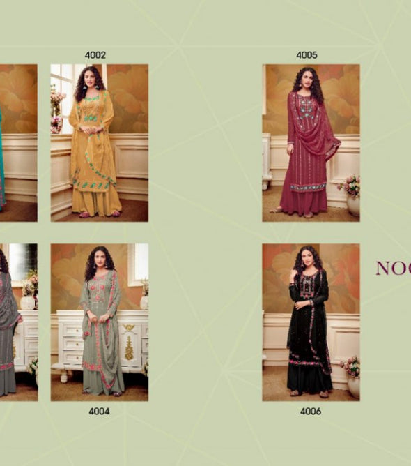 Eba Lifestyle Noorjahan Vol-1 Plazzo Style Salwar Kameez Catalog